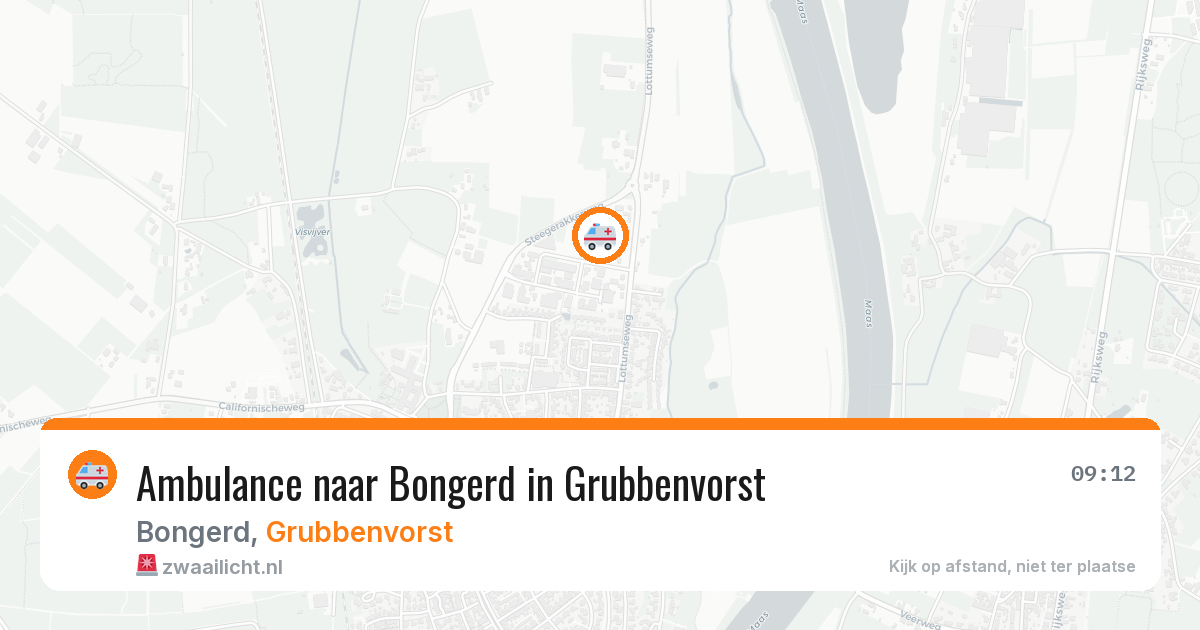 Ambulance naar Bongerd in Grubbenvorst — 26 jul 2026