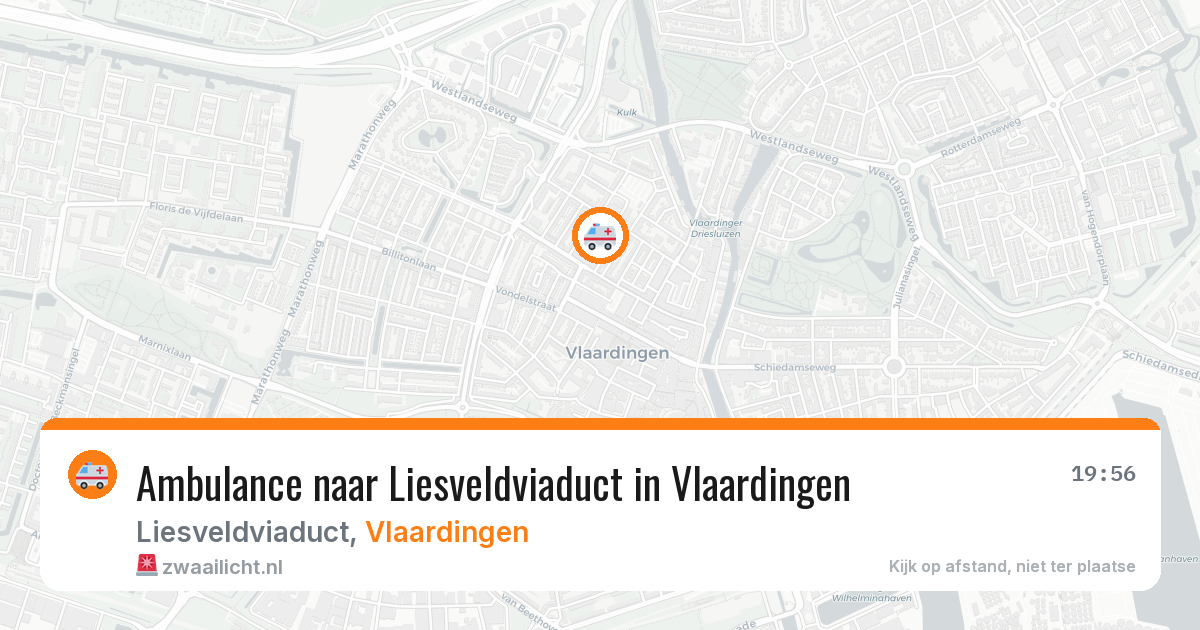 Ambulance naar Liesveldviaduct in Vlaardingen — 1 jul 2026