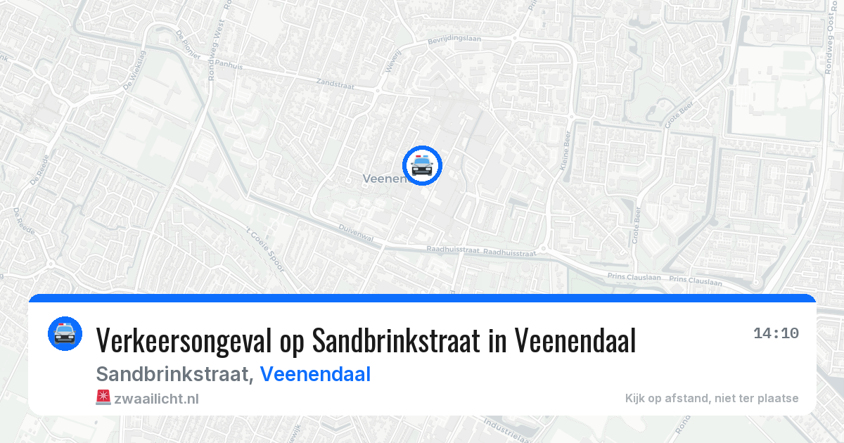 Verkeersongeval op Sandbrinkstraat in Veenendaal — 18 jun 2026