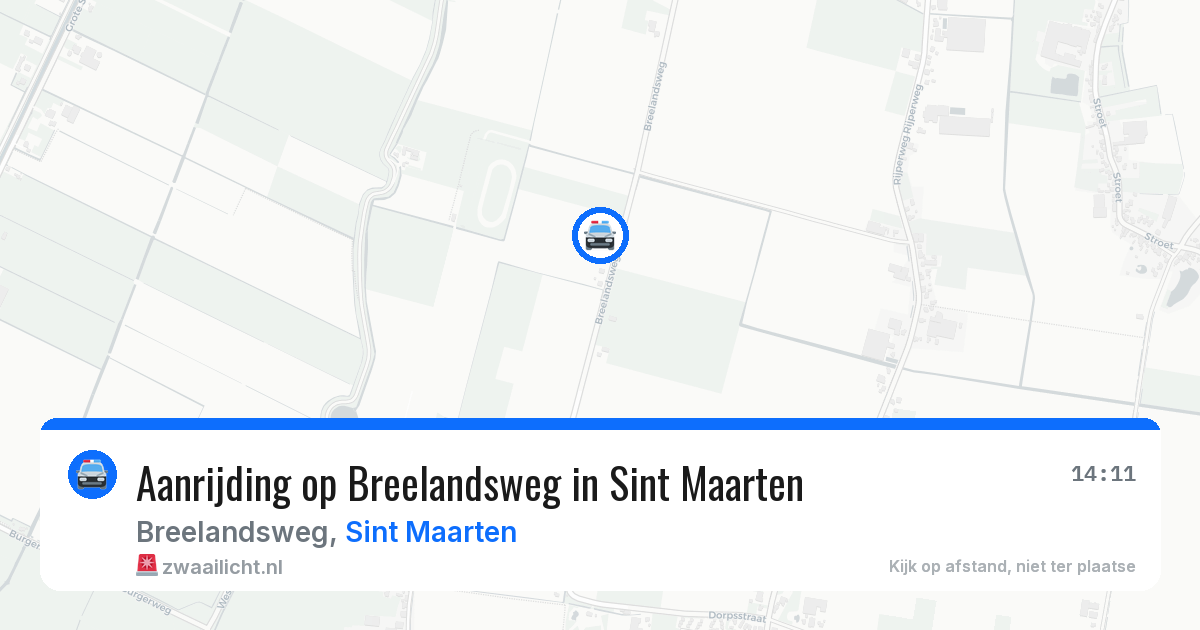 Aanrijding op Breelandsweg in Sint Maarten — 31 mrt 2026