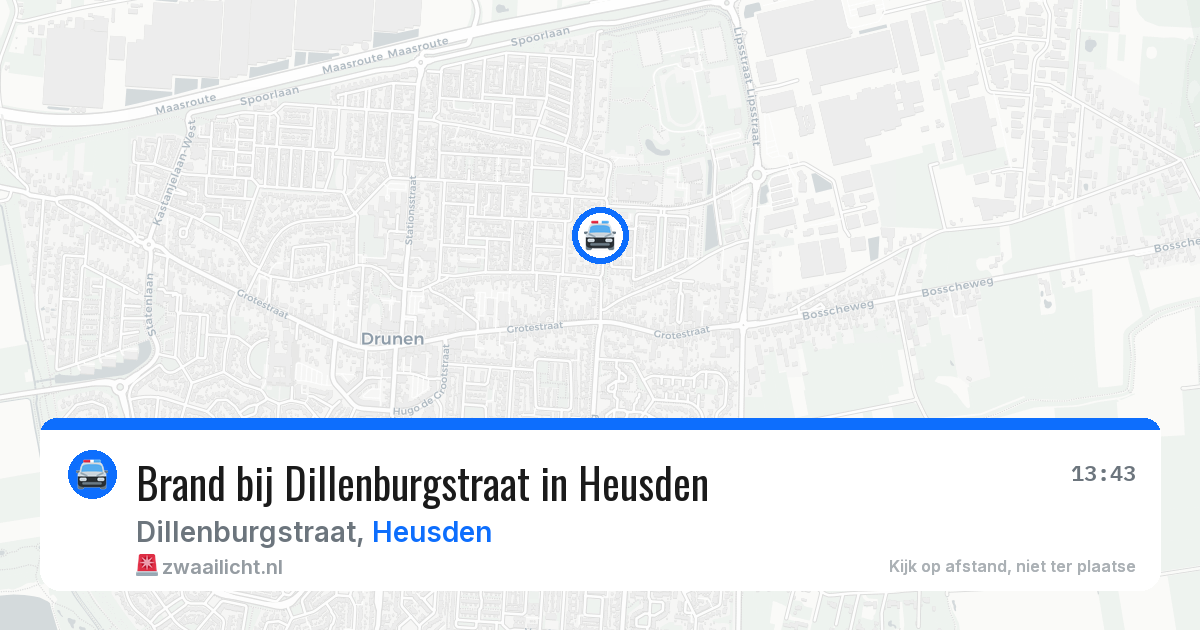 Brand bij Dillenburgstraat in Heusden — 11 jun 2026
