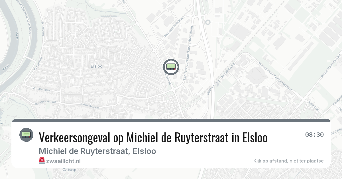 Verkeersongeval op Michiel de Ruyterstraat in Elsloo — 23 jun 2026