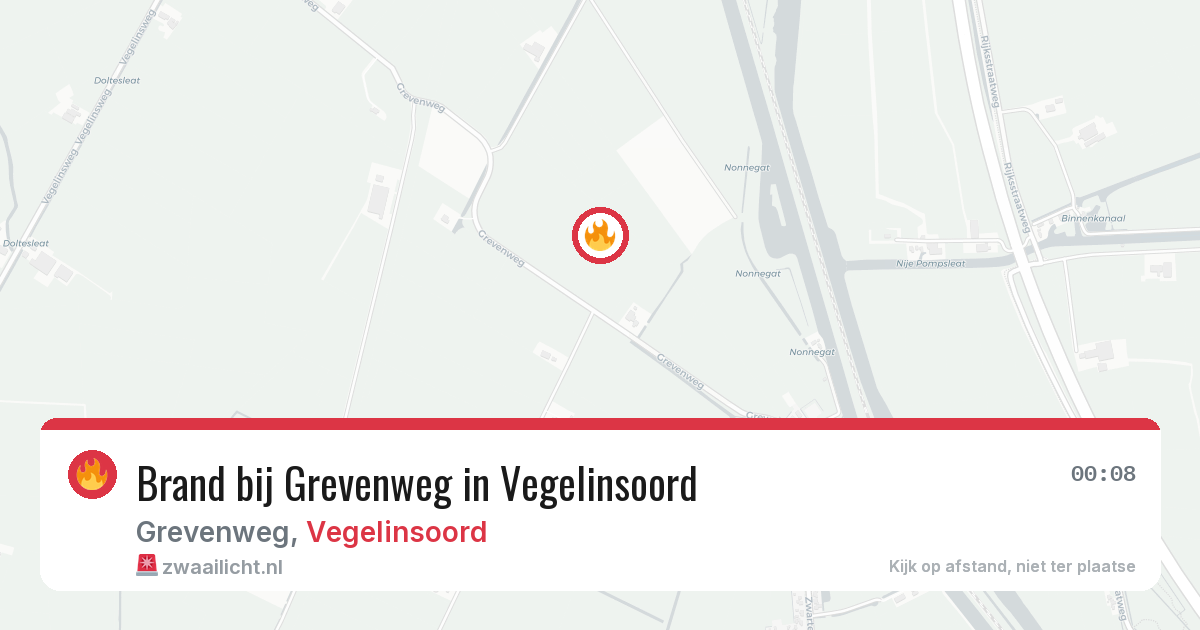 Brand bij Grevenweg in Vegelinsoord — 19 jun 2026