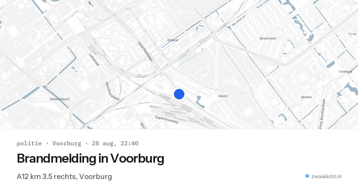 Brandmelding in Voorburg — 28 aug 2026