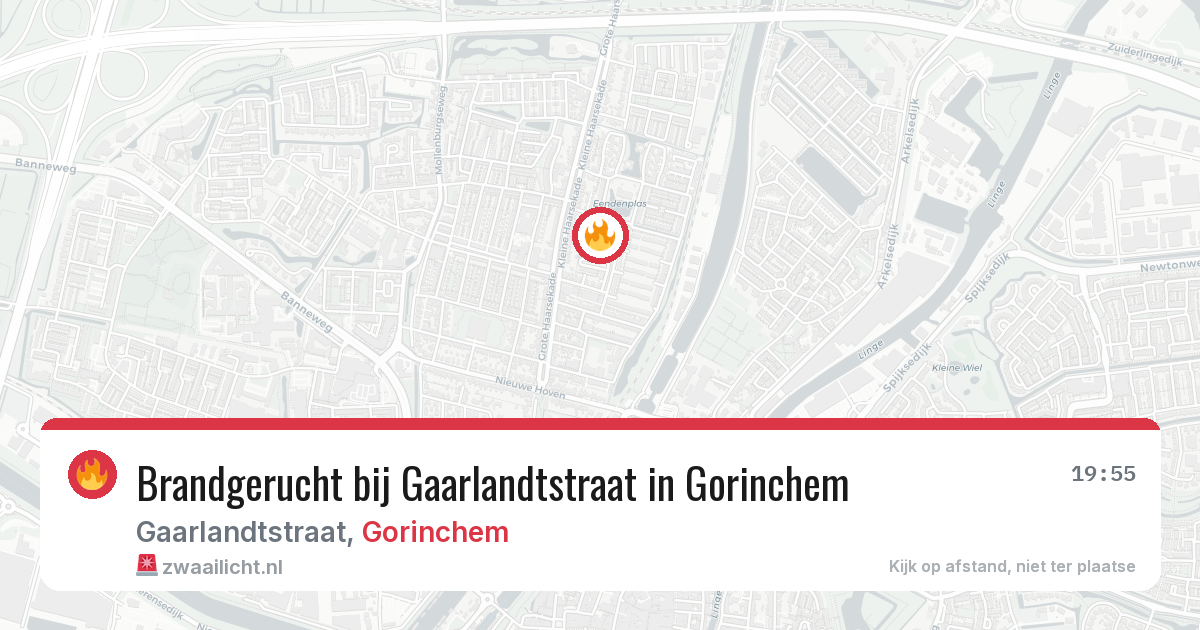 Brandgerucht bij Gaarlandtstraat in Gorinchem — 30 jun 2026