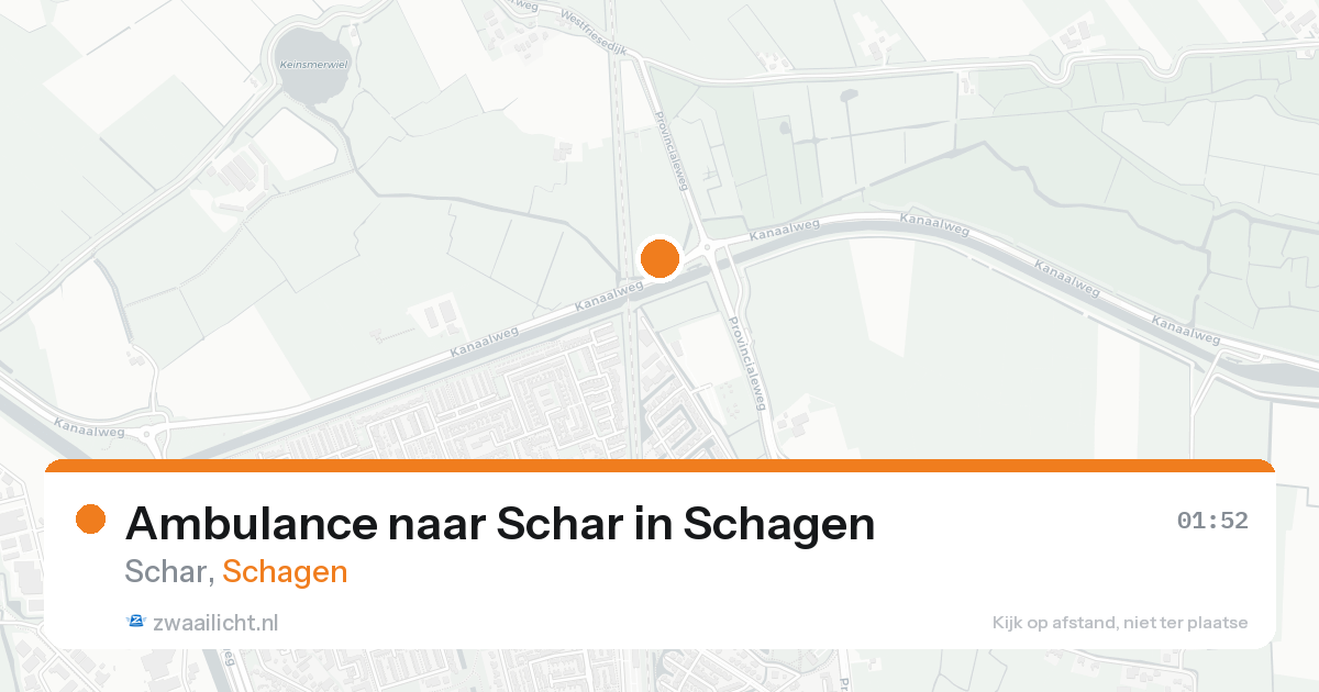 Ambulance naar Schar in Schagen — 18 aug 2026