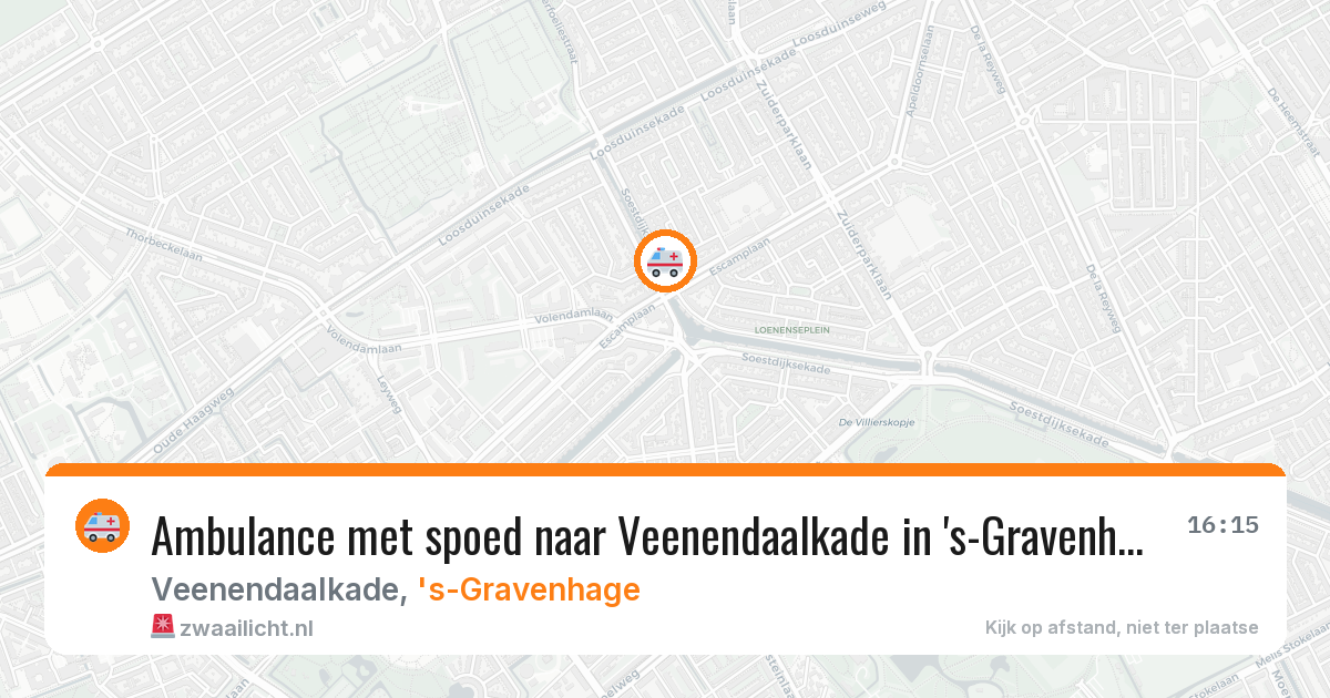 Ambulance met spoed naar Veenendaalkade in 's-Gravenhage — 25 feb 2026