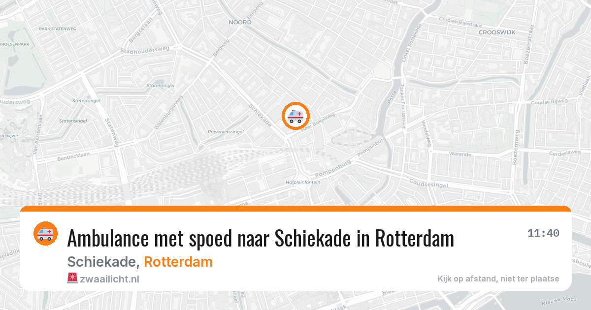 Ambulance met spoed naar Schiekade in Rotterdam — 1 jul 2026