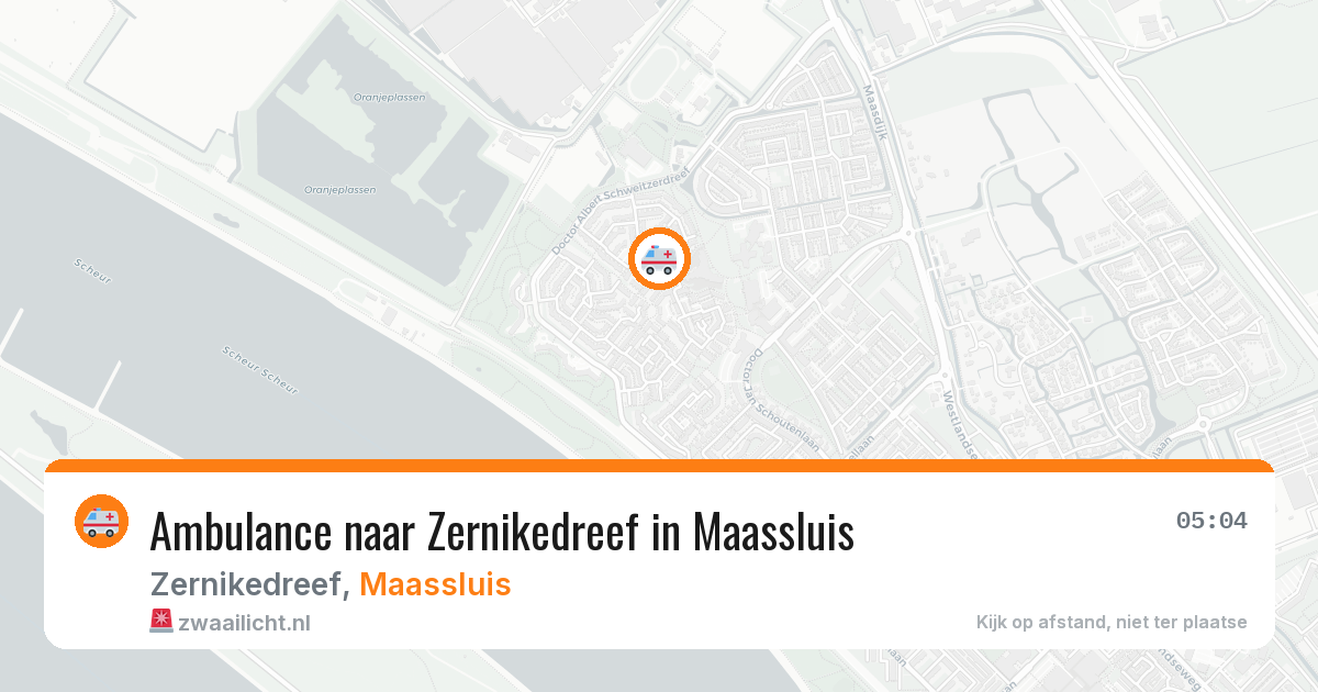 Ambulance naar Zernikedreef in Maassluis — 18 jul 2026