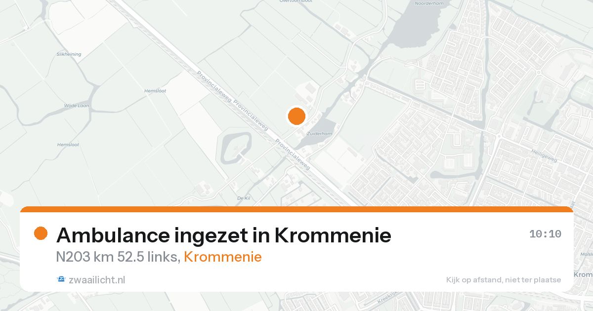 Ambulance ingezet in Krommenie — 23 aug 2026