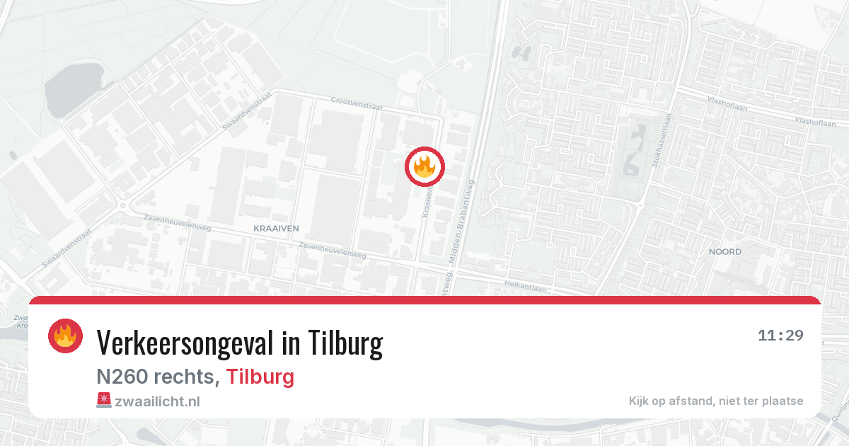 Verkeersongeval in Tilburg — 4 aug 2026