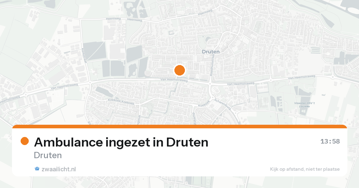 Ambulance ingezet in Druten — 31 jan 2026