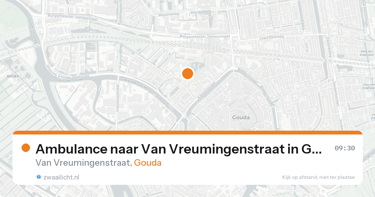 Ambulance naar Van Vreumingenstraat in Gouda — 19 aug 2026