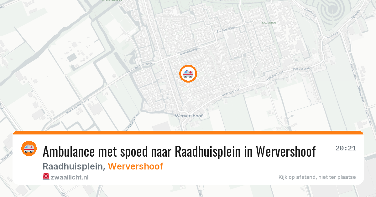 Ambulance met spoed naar Raadhuisplein in Wervershoof — 2 mei 2026