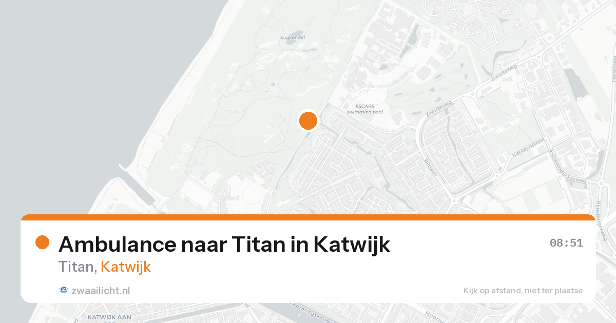 Ambulance naar Titan in Katwijk — 22 aug 2026