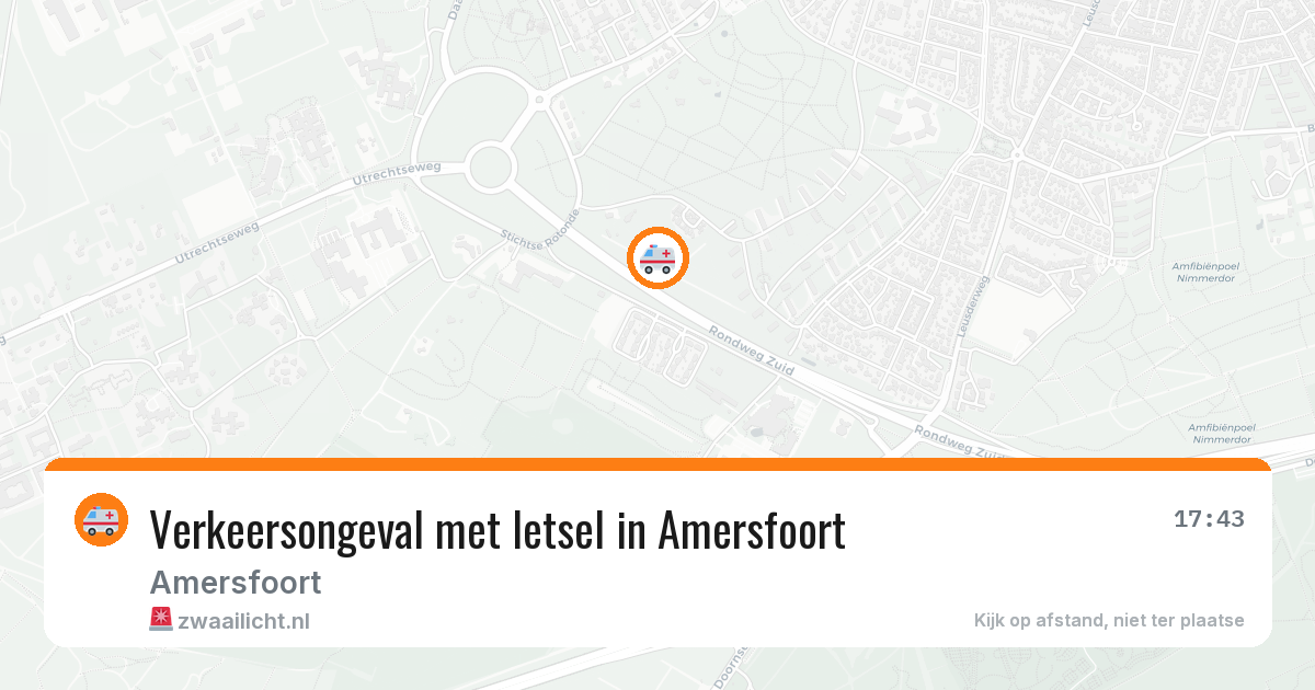 Verkeersongeval met letsel in Amersfoort — 14 apr 2026