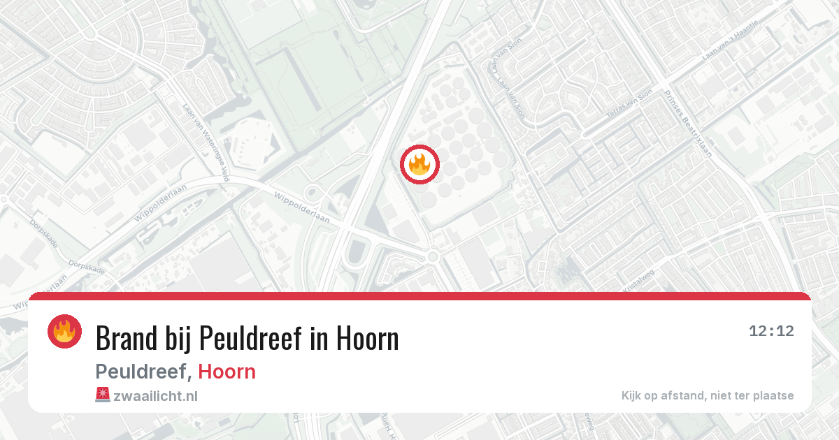 Brand bij Peuldreef in Hoorn — 20 jun 2026