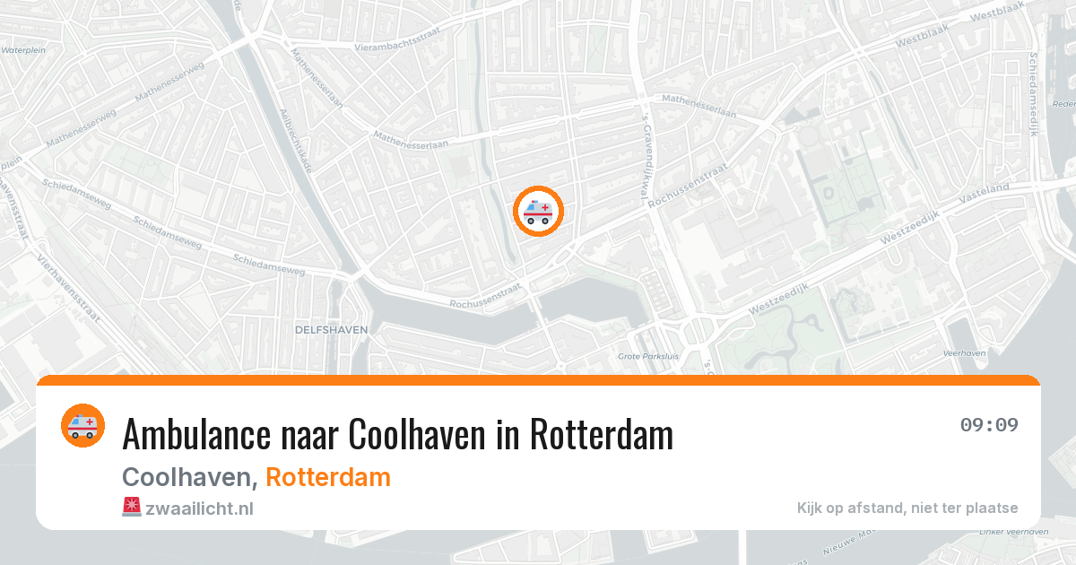 Ambulance naar Coolhaven in Rotterdam — 15 mei 2026