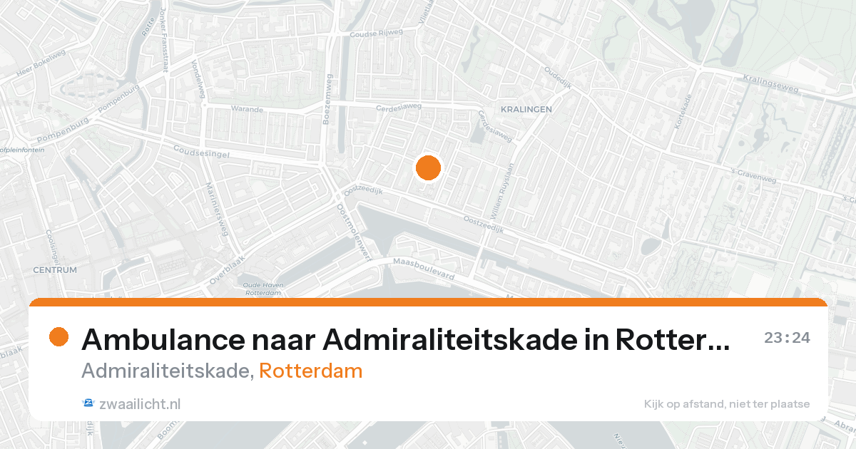 Ambulance naar Admiraliteitskade in Rotterdam — 20 aug 2026
