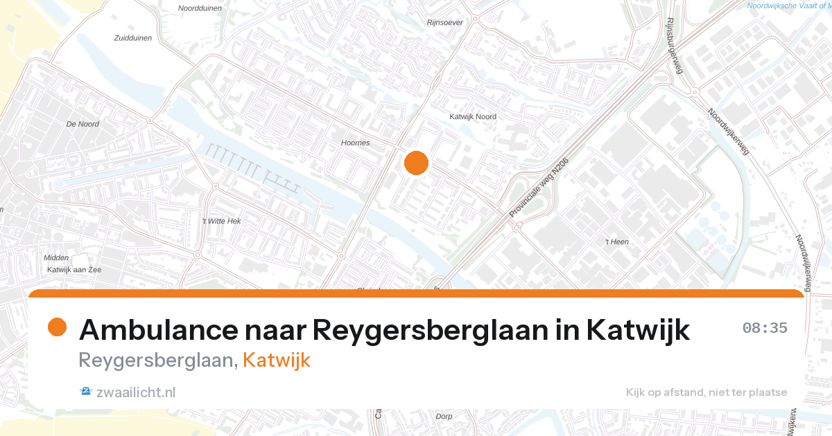 Ambulance naar Reygersberglaan in Katwijk — 7 mei 2026