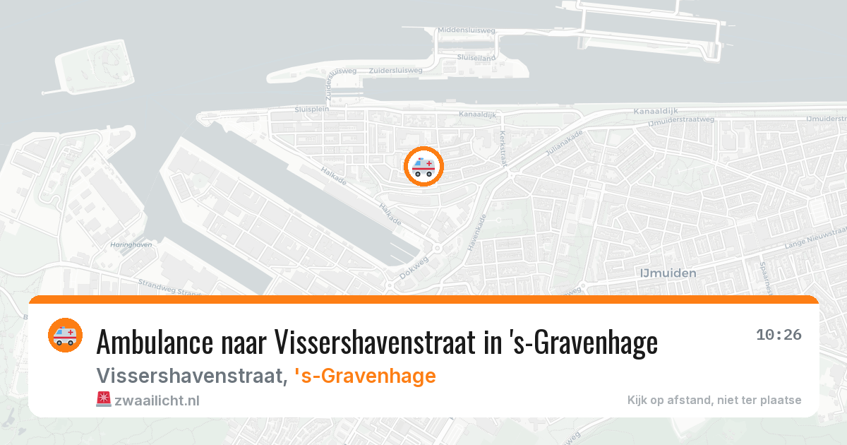 Ambulance naar Vissershavenstraat in 's-Gravenhage — 6 apr 2026