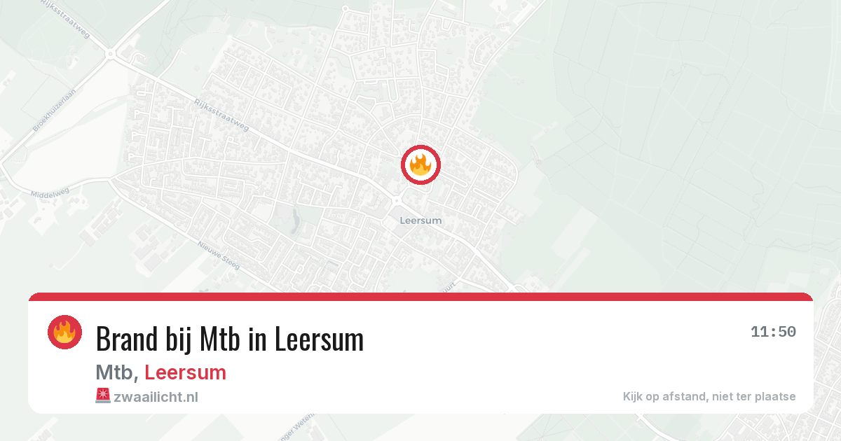 Brand bij Mtb in Leersum — 14 feb 2026