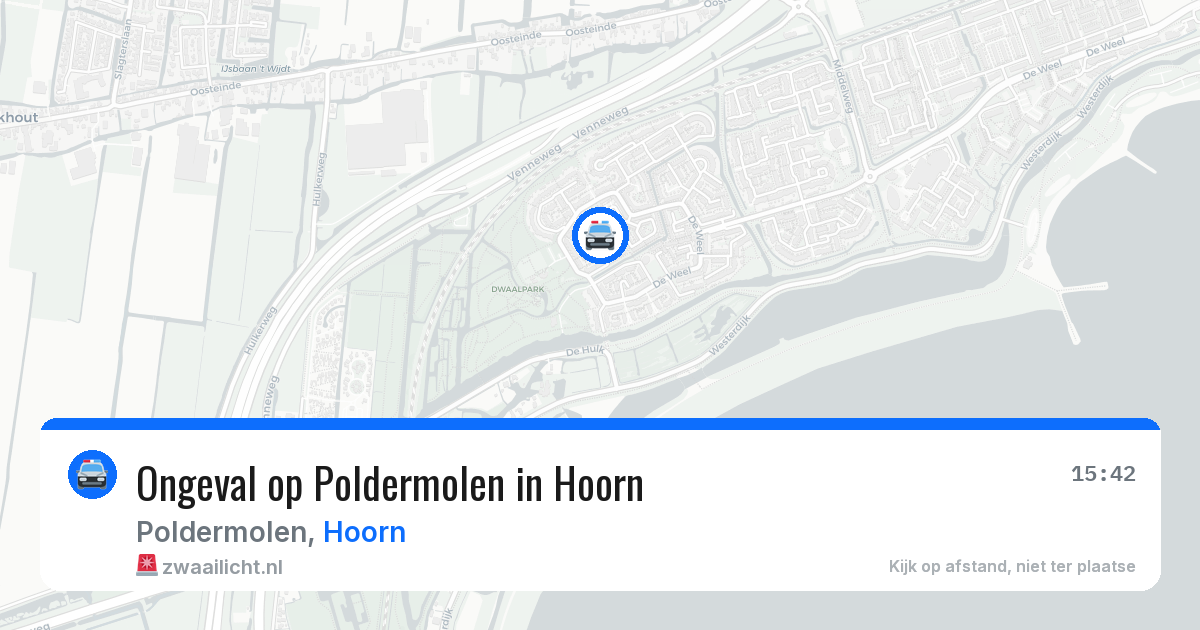 Ongeval op Poldermolen in Hoorn — 9 jul 2026