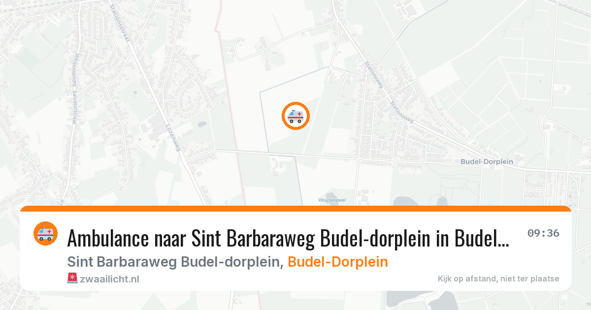 Ambulance naar Sint Barbaraweg Budel-dorplein in Budel-Dorplein — 26 jun 2026