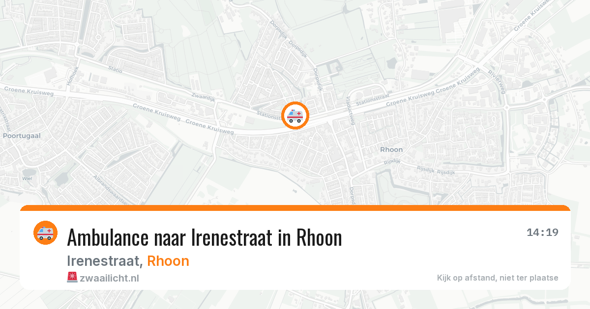 Ambulance naar Irenestraat in Rhoon — 11 jul 2026