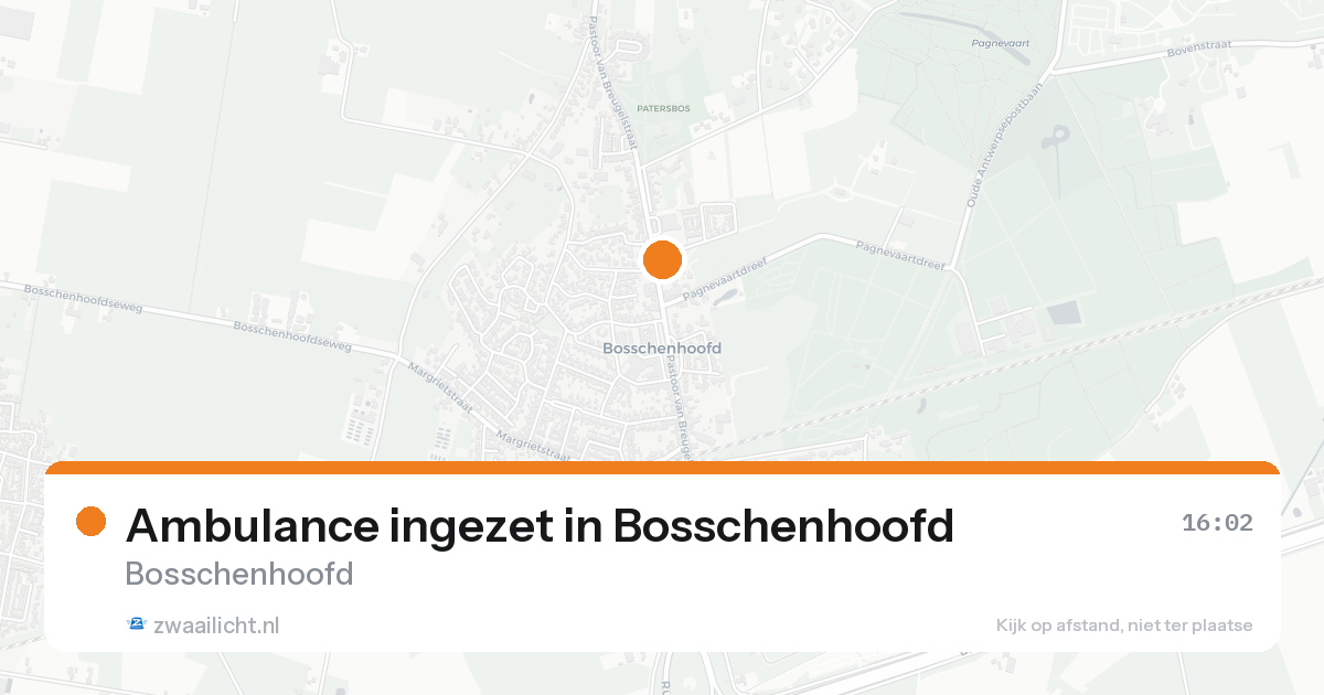 Ambulance ingezet in Bosschenhoofd — 7 feb 2026