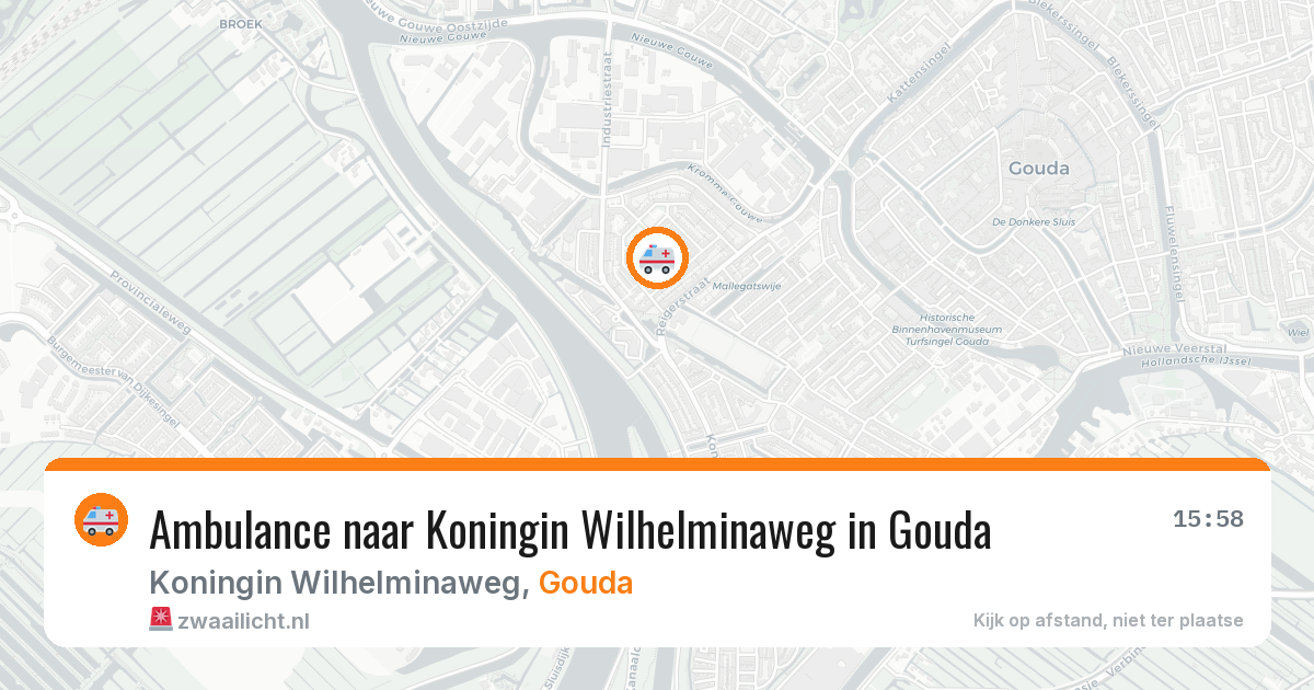 Ambulance naar Koningin Wilhelminaweg in Gouda — 27 mei 2026