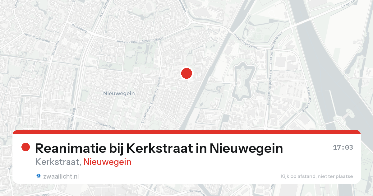Reanimatie bij Kerkstraat in Nieuwegein — 20 aug 2026