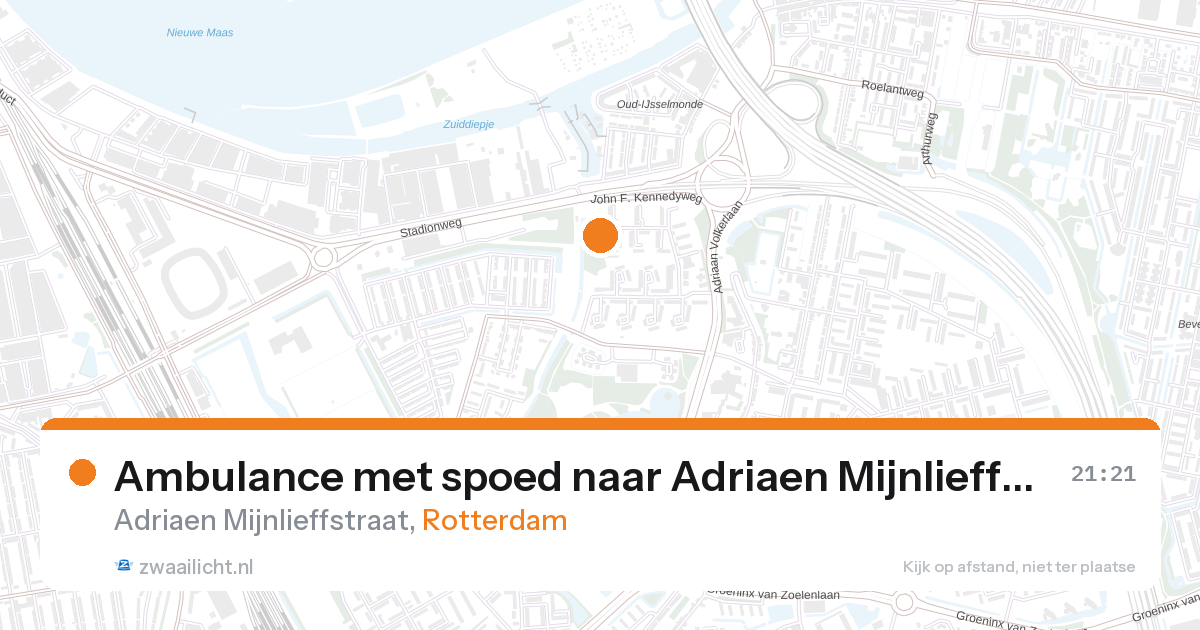 Ambulance met spoed naar Adriaen Mijnlieffstraat in Rotterdam — 16 jul 2026