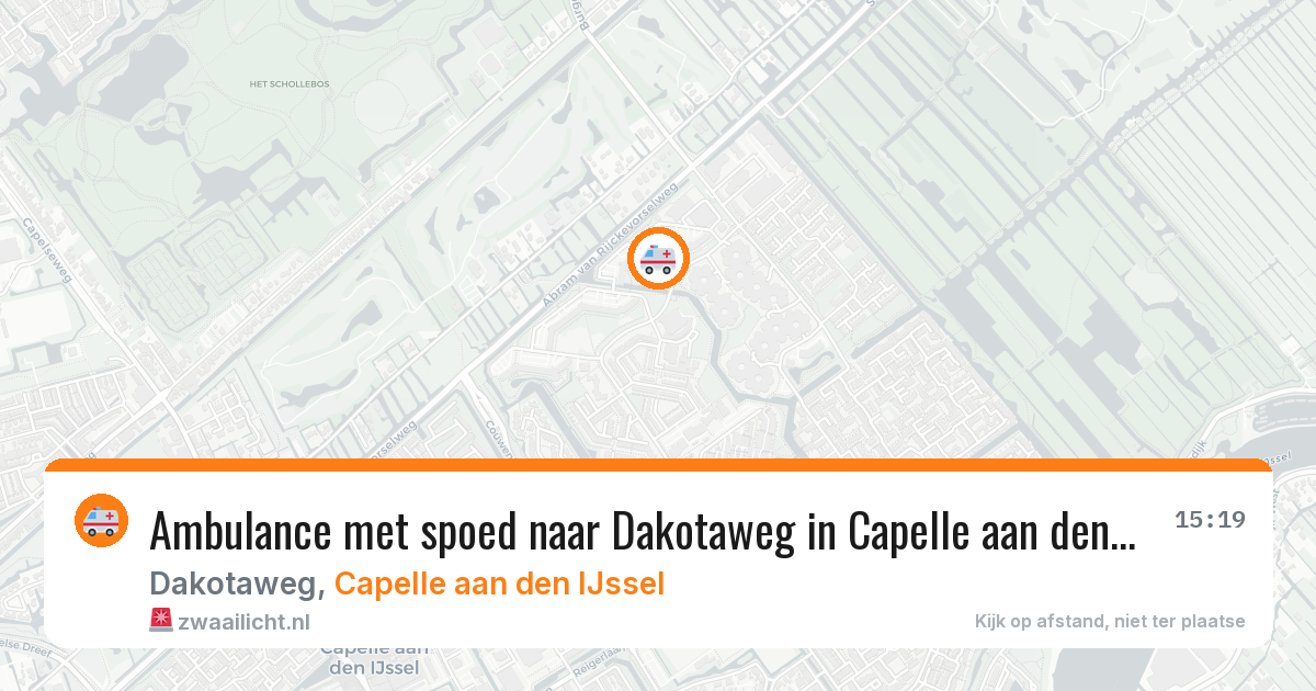 Ambulance met spoed naar Dakotaweg in Capelle aan den IJssel — 2 jun 2026