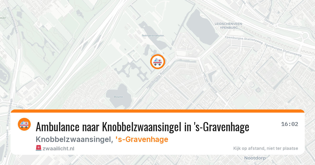 Ambulance naar Knobbelzwaansingel in 's-Gravenhage — 11 mei 2026