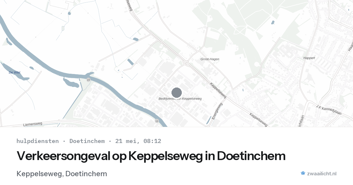 Verkeersongeval op Keppelseweg in Doetinchem — 1 feb 2026