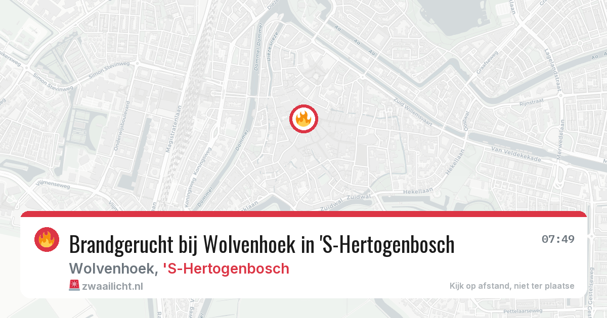Brandgerucht bij Wolvenhoek in 'S-Hertogenbosch — 17 jul 2026