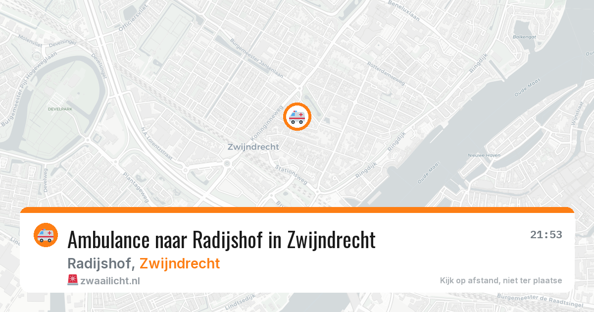 Ambulance naar Radijshof in Zwijndrecht — 11 apr 2026