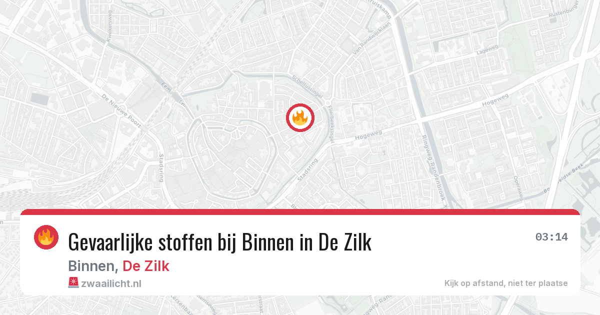 Gevaarlijke stoffen bij Binnen in De Zilk — 13 apr 2026