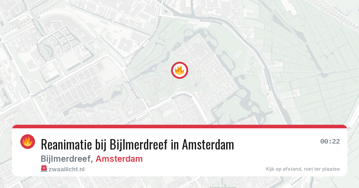 Reanimatie bij Bijlmerdreef in Amsterdam — 16 jul 2026
