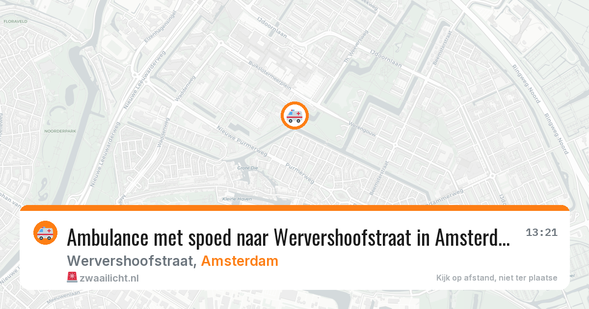Ambulance met spoed naar Wervershoofstraat in Amsterdam — 8 apr 2026