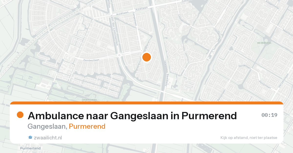 Ambulance naar Gangeslaan in Purmerend — 6 jun 2026
