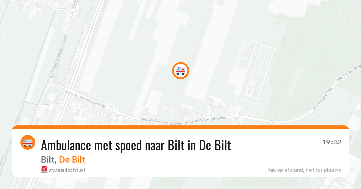 Ambulance met spoed naar Bilt in De Bilt — 13 aug 2026