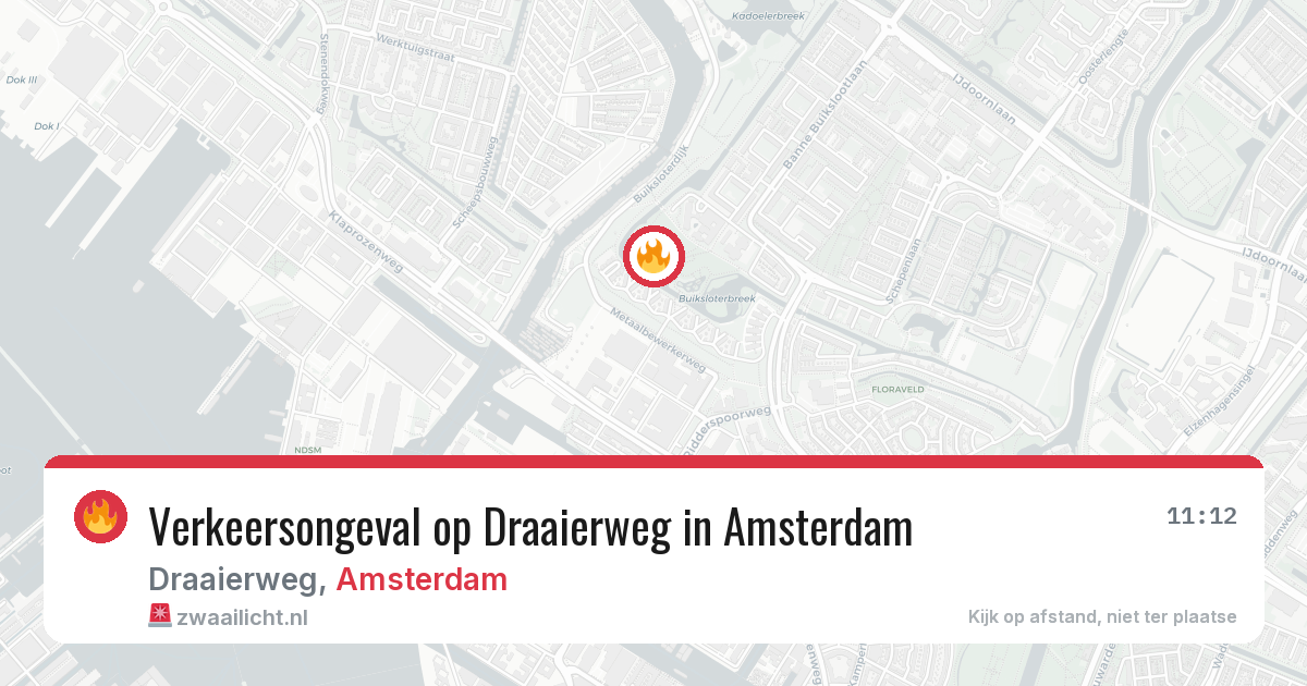 Verkeersongeval op Draaierweg in Amsterdam — 25 jun 2026