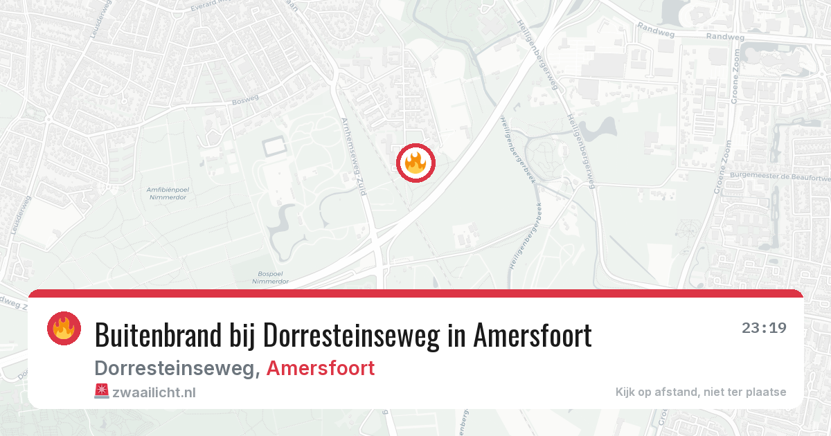 Buitenbrand bij Dorresteinseweg in Amersfoort — 12 apr 2026