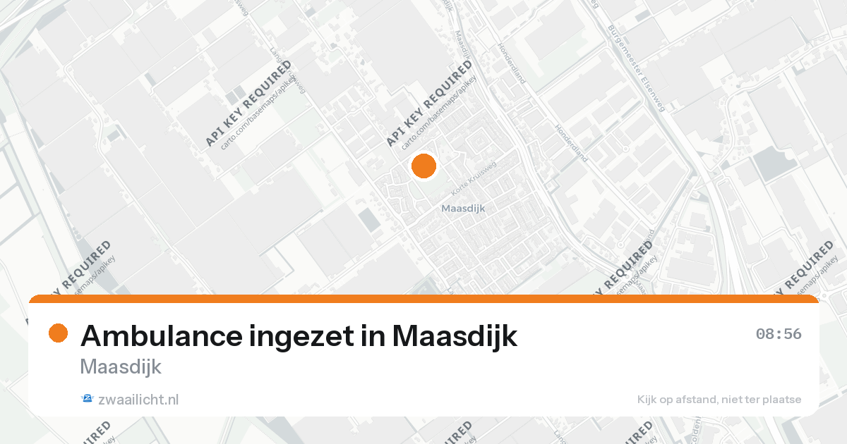 Ambulance ingezet in Maasdijk — 25 aug 2026