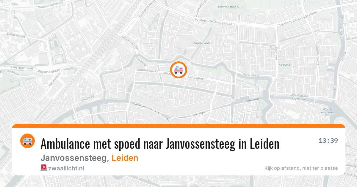 Ambulance met spoed naar Janvossensteeg in Leiden — 8 apr 2026