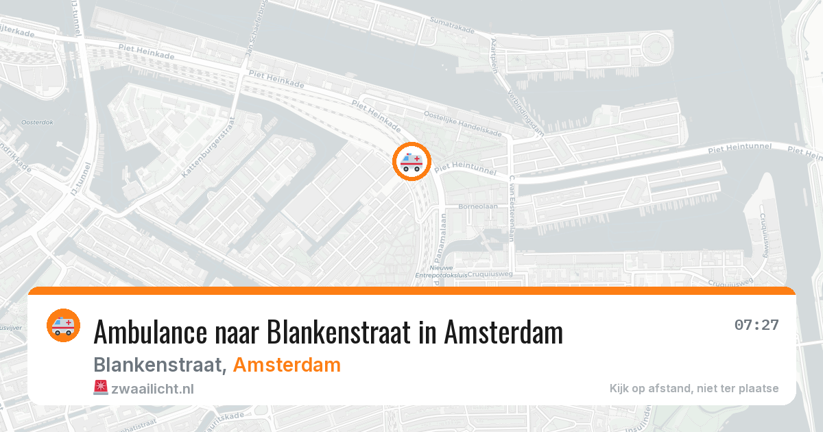 Ambulance naar Blankenstraat in Amsterdam — 11 apr 2026