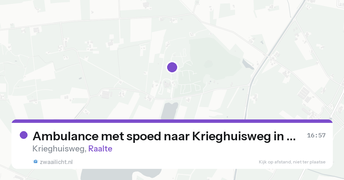 Ambulance met spoed naar Krieghuisweg in Raalte — 19 aug 2026