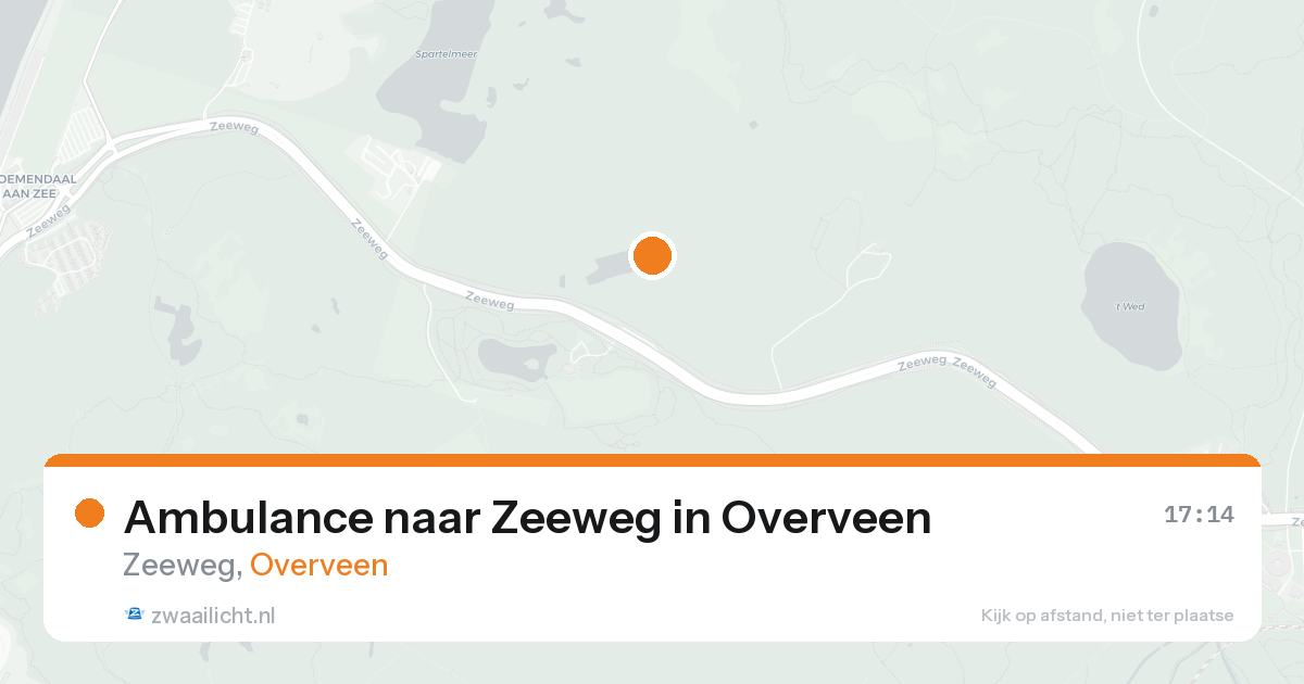 Ambulance naar Zeeweg in Overveen — 16 aug 2026